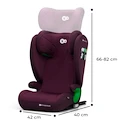 Auto-Kindersitz Kinderkraft Junior Fix 2 i-Size 100-150 cm Cherry Pearl