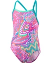 Bademode für Mädchen Speedo  Orbit Groove Allover Thinstrap Crossback