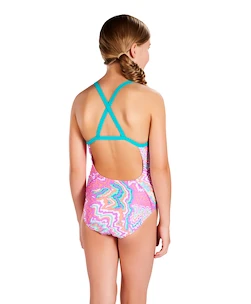 Bademode für Mädchen Speedo  Orbit Groove Allover Thinstrap Crossback