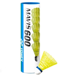 Badmintonbälle Yonex Mavis 600 Yellow (6 Pack)