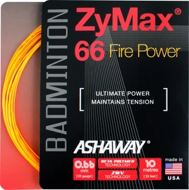 Badmintonsaite Ashaway ZyMax 66 Fire Power Orange