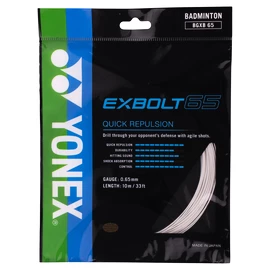 Badmintonsaite Yonex Exbolt 65 White (10 m)