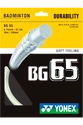 Badmintonsaite Yonex  Micron BG65 White (0.70 mm)