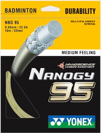 Badmintonsaite Yonex Micron NBG 95 Nanogy 10m (0.69 mm)