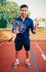 Badmintonschläger Victor Light Fighter Petr Koukal besaitet