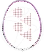Badmintonschläger Yonex Nanoray 10F White/Pink besaitet