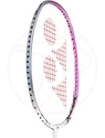 Badmintonschläger Yonex Nanoray 10F White/Pink besaitet