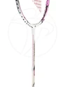 Badmintonschläger Yonex Nanoray 10F White/Pink besaitet