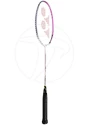 Badmintonschläger Yonex Nanoray 10F White/Pink besaitet
