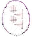 Badmintonschläger Yonex Nanoray 10F White/Pink besaitet