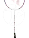 Badmintonschläger Yonex Nanoray 10F White/Pink besaitet