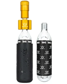CO2-Pumpenaufsatz mit Kartuschen-Set PEATY'S Road & gravel (16g) - bourbon (ppr-hti-rag-brb-12)