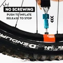 CO2-Pumpenaufsatz mit Kartuschen-Set PEATY'S  Road & gravel (16g) - slate (ppr-hti-rag-slt-12)