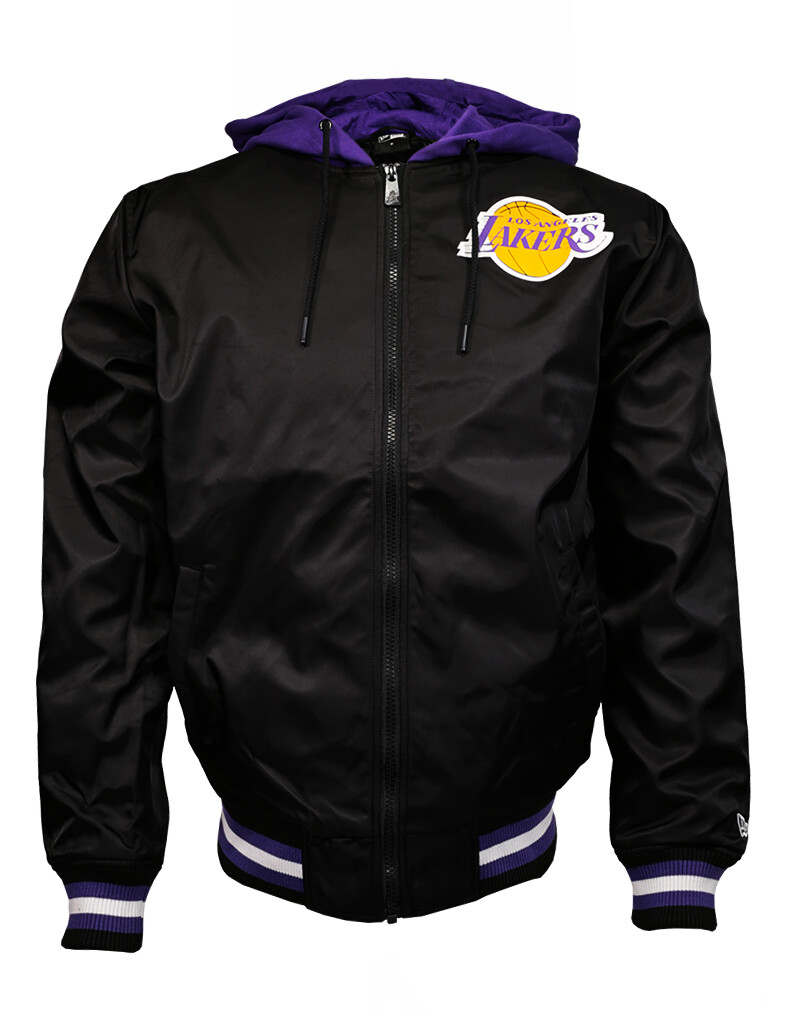 nike lakers jacket black