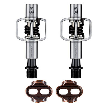 CRANKBROTHERS Egg Beater 1 Silver + Easy Release Cleats