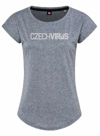 Czech Virus Damen Sport-T-Shirt Recycled grau