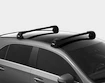 Dachträger Thule Edge Black Fiat Punto Evo 5-T Hatchback Normales Dach 09-12