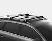 Dachträger Thule Edge Black Subaru Impreza 5-T Estate Dachreling 05-10