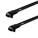 Dachträger Thule Edge Black Volkswagen Caddy Maxi Life 5-T MPV Dachreling 08-15