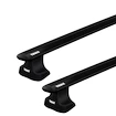 Dachträger Thule mit EVO WingBar Black Chevrolet Silverado 3-T Extended-cab Normales Dach 00-07