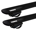 Dachträger Thule mit EVO WingBar Black Ford Ranger (T6) 4-T Double-cab Dachreling 11-22