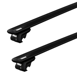 Dachträger Thule mit EVO WingBar Black Land Rover Discovery 5-T SUV Dachreling 02-03