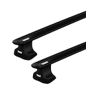 Dachträger Thule mit EVO WingBar Black Mazda BT-50 4-T Double-cab Normales Dach 12-21