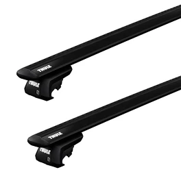 Dachträger Thule mit EVO WingBar Black Mini One Clubman 5-T Estate Dachreling 09-21