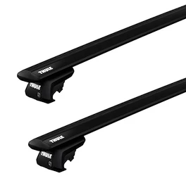 Dachträger Thule mit EVO WingBar Black Mitsubishi Pajero 5-T SUV Dachreling 91-04