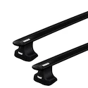 Dachträger Thule mit EVO WingBar Black Renault Clio 5-T Hatchback Normales Dach 01-03