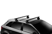 Dachträger Thule mit EVO WingBar Black Toyota Aygo 5-T Hatchback Normales Dach 14+