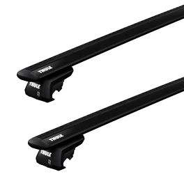 Dachträger Thule mit EVO WingBar Black Toyota Hilux SW4 5-T SUV Dachreling 06-15