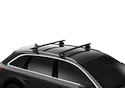 Dachträger Thule mit EVO WingBar Black Vauxhall Vectra 5-T Estate Bündige Schienen 03-08