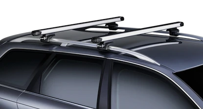 Dachträger Thule mit SlideBar BMW X5 5-T SUV Dachreling 07-13