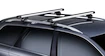 Dachträger Thule mit SlideBar Kia Carnival (Mk I) 5-T MPV Dachreling 00-05