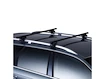 Dachträger Thule mit SquareBar Opel Astra 5-T Estate Dachreling 00-03