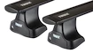 Dachträger Thule mit WingBar Black Dodge Ram 3500 4-T Double-cab Normales Dach 02-09