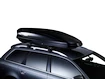 Dachträger Thule mit WingBar Black Fiat Panda 3-T Hatchback Dachreling 00-02