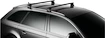 Dachträger Thule mit WingBar Black Mitsubishi Mirage 5-T Hatchback Normales Dach 13+