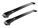 Dachträger Thule WingBar Edge Black Nissan Pathfinder (R51) 5-T SUV Dachreling 05-12