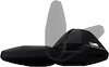 Dachträger Thule mit EVO WingBar Black PEUGEOT Rifter 5-T MPV Dachreling 19+