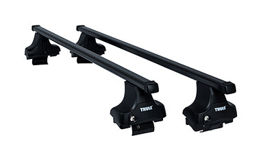 Dachträger Thule mit SquareBar DODGE Ram 1500 4-T Double-cab Normales Dach 02-08