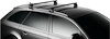 Dachträger Thule mit WingBar Black FIAT Fullback 2-T Extended-cab Befestigungspunkte 16+