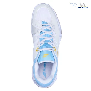 Damen Hallenschuhe Babolat  Shadow Spirit Women White/Light Blue  EUR 42