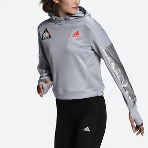 Damen Hoodie adidas  Space Hoodie Halo Silver