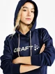 Damen Hoodie Craft  Hood Navy Blue