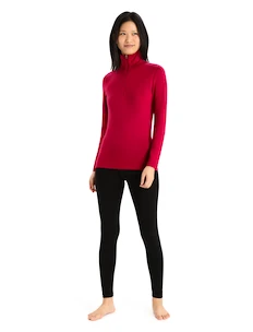 Damen Hoodie Icebreaker  W 260 Tech LS Half Zip Cherry