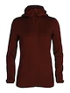 Damen Hoodie Icebreaker  W Elemental LS Zip Hood ESPRESSO