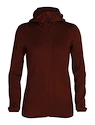 Damen Hoodie Icebreaker  W Elemental LS Zip Hood ESPRESSO