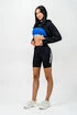 Damen Hoodie Nebbia  Crop mikina s dlouhým rukávem a kapucí GYM TIME Černá